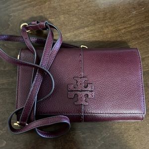 Tory Burch McGraw Wallet Crossbody Claret